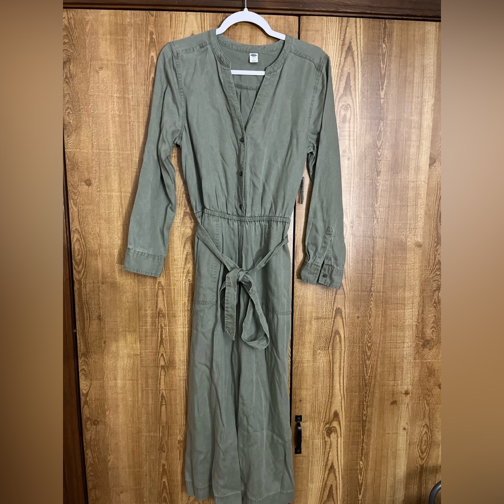 Old Navy medium green jumpsuit
